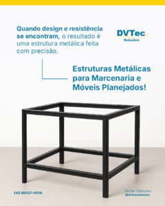 estrutura metálica para móveis